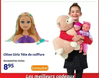 Action Girlz chloe girlz tête de coiffure offre