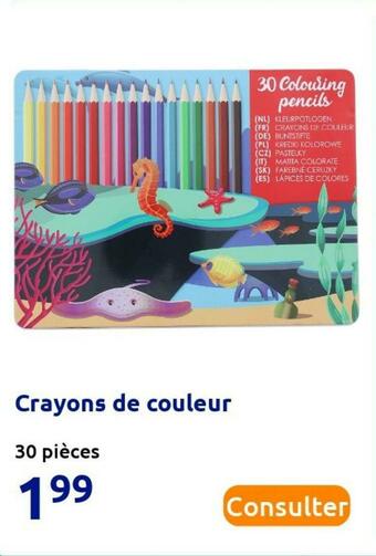Action Crayons de couleur offre
