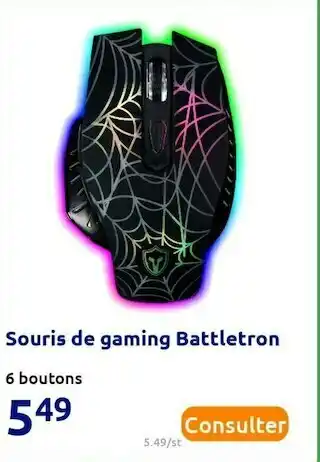 Action Souris de gaming battletron offre