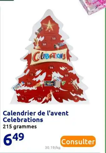 Action Celebrations calendrier de l'avent celebrations offre