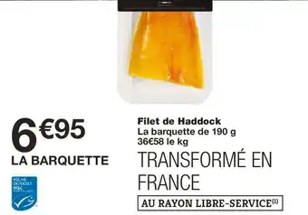 Filet de haddock