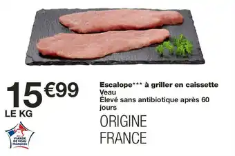 Monoprix Escalope à griller en caissette offre