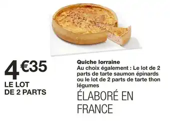 Monoprix Quiche lorraine offre