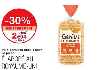 Monoprix Pain céréales sans gluten offre