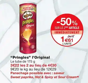 Monoprix Pringles “pringles” l’original offre