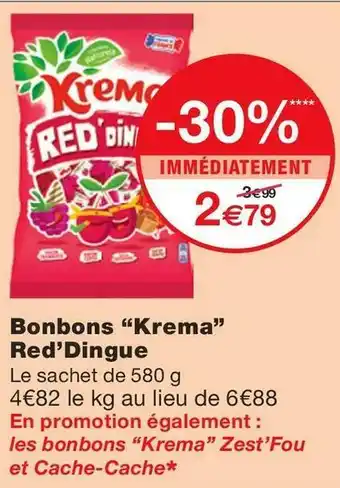 Krema bonbons red’dingue