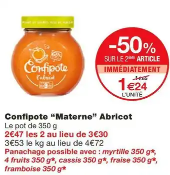 Materne confipote abricot