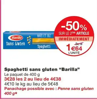 Barilla spaghetti sans gluten