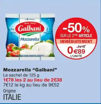 Galbani mozzarella