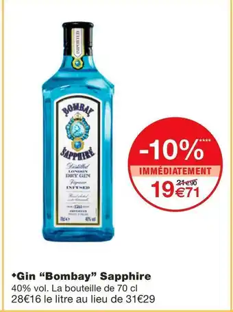 Bombay gin sapphire