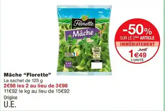 Monoprix Florette mâche offre