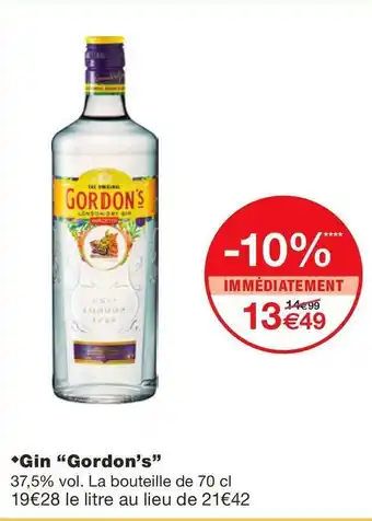 Gordon’s gin