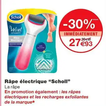 Scholl râpe électrique