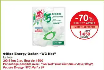 Monoprix Wc net bloc energy océan offre