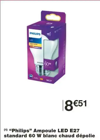 Monoprix Philips “philips” ampoule led e27 offre