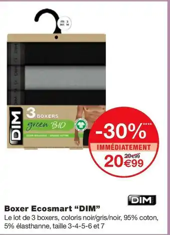 Monoprix Dim boxer ecosmart offre