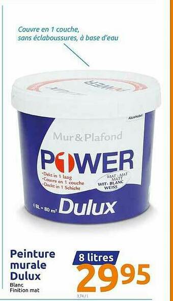 Action Peinture Murale Dulux offre