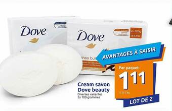 Action Cream Savon Dove Beauty offre