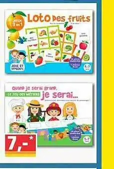 Norma Loto Des Fruits, Quand Je Serai Grand, Je Serai... offre