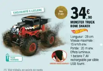 E.Leclerc Monster Truck Bone Shaker offre
