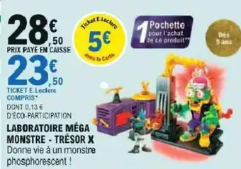 E.Leclerc Laboratoire méga Monstre - Trésor X offre