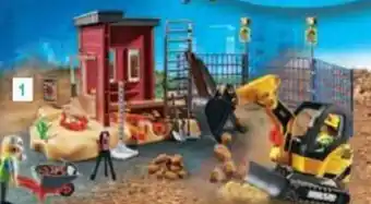 Mini-pelleteuse et chantier