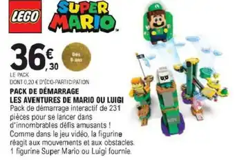 E.Leclerc Pack de Démarrage Les Aventures de mario ou Luigi offre