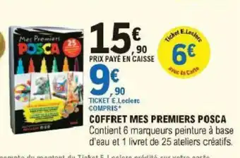 E.Leclerc Coffret Mes Premiers Posca offre