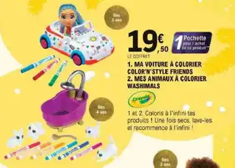 Ma Voiture à Colorier Color'n' Style Friends