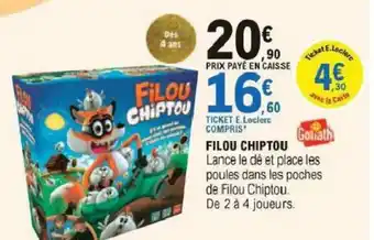 E.Leclerc Filou Chiptou offre