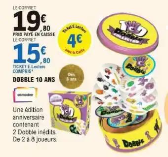 E.Leclerc Dobble 10 Ans offre