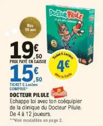 E.Leclerc Docteur Pilule offre