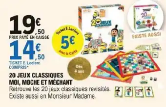 E.Leclerc 20 Jeux Classiques offre