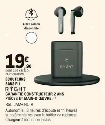 E.Leclerc Écouteurs sans fil offre