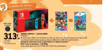 E.Leclerc Console switch + 1 jeu au choix offre