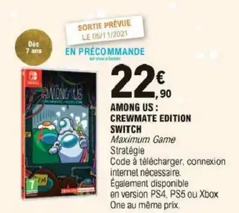 Among us : crewmate edition switch