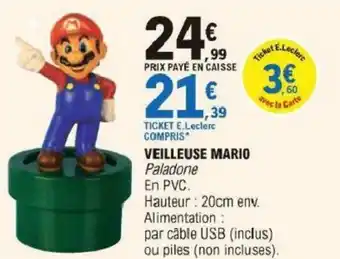 E.Leclerc Veilleuse mario offre