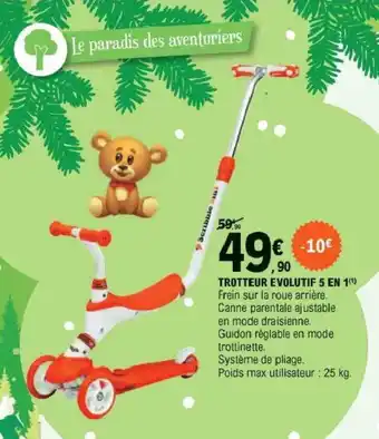 E.Leclerc Trotteur ecolutif 5 en 1 offre
