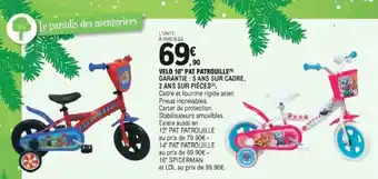 E.Leclerc Velo 10" pat patrouille offre