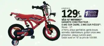 E.Leclerc Vélo 12" motobike offre