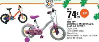 E.Leclerc Vélo 14" offre