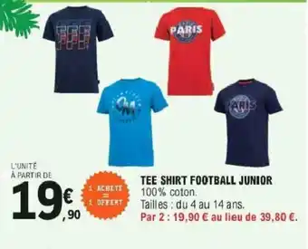 E.Leclerc Tee shirt football junior offre