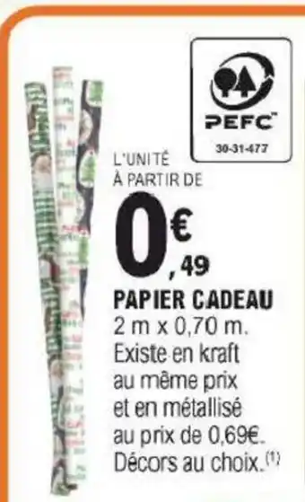 E.Leclerc Papier cadeau offre