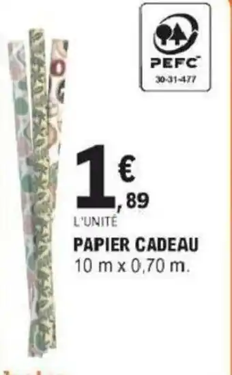 E.Leclerc Papier cadeau offre