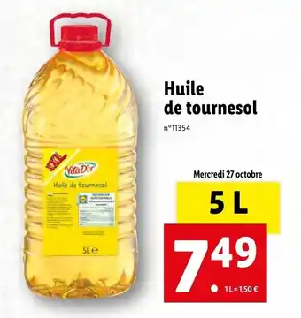 Huile de tournesol