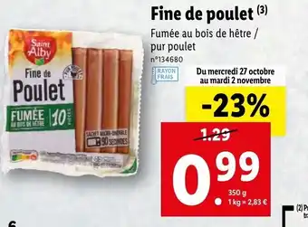 Fine de poulet