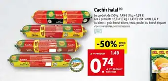 Lidl Cachir halal offre