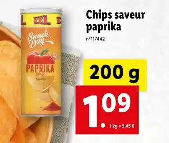 Lidl Chips saveur paprika offre