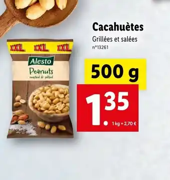 Lidl Cacahuètes offre