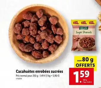 Lidl Cacahuètes enrobées sucrées offre